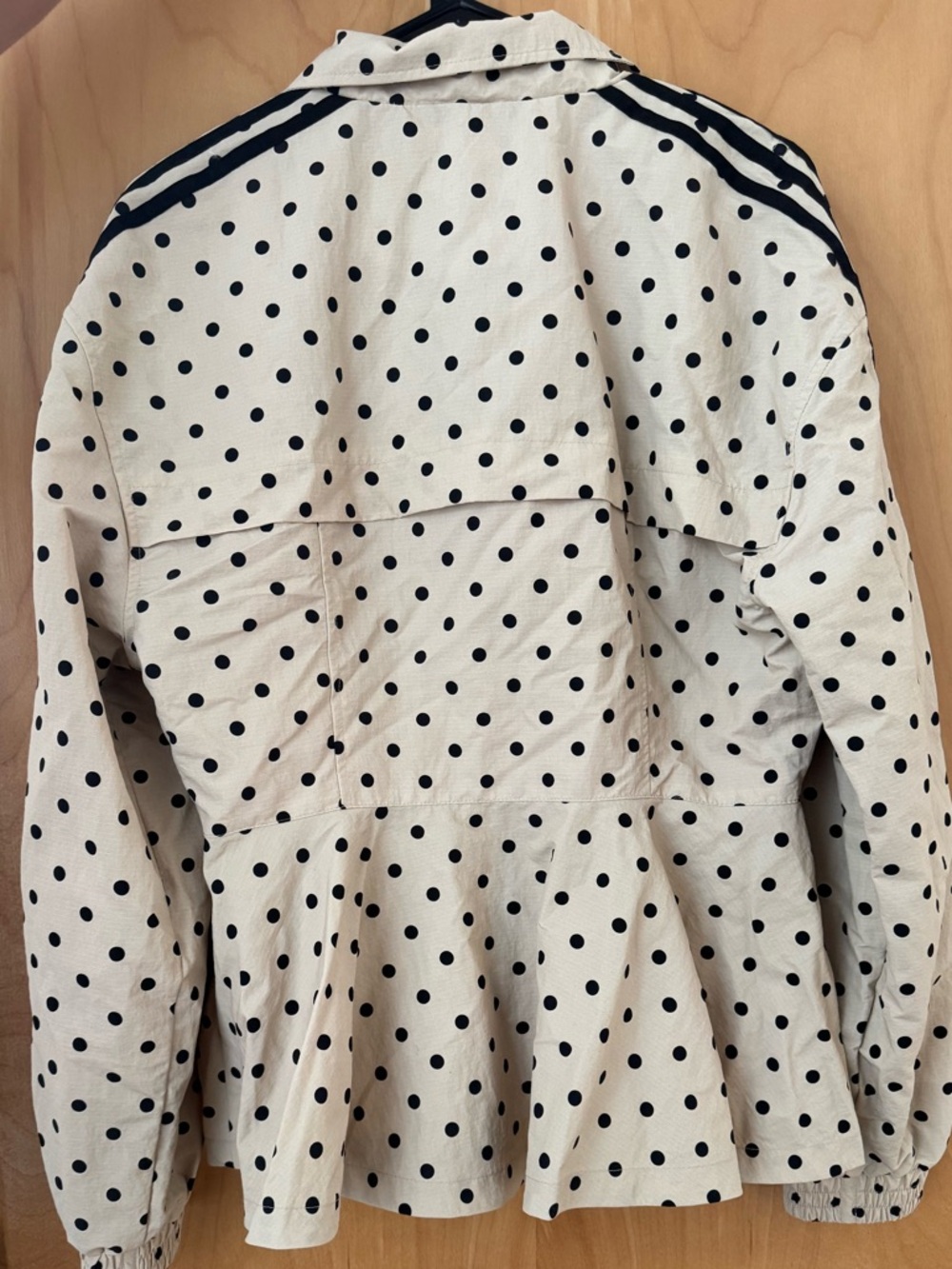 adidas x ASOS Originals Cream and Black Polka Dot Bomber Jacket - Picture 3 of 7